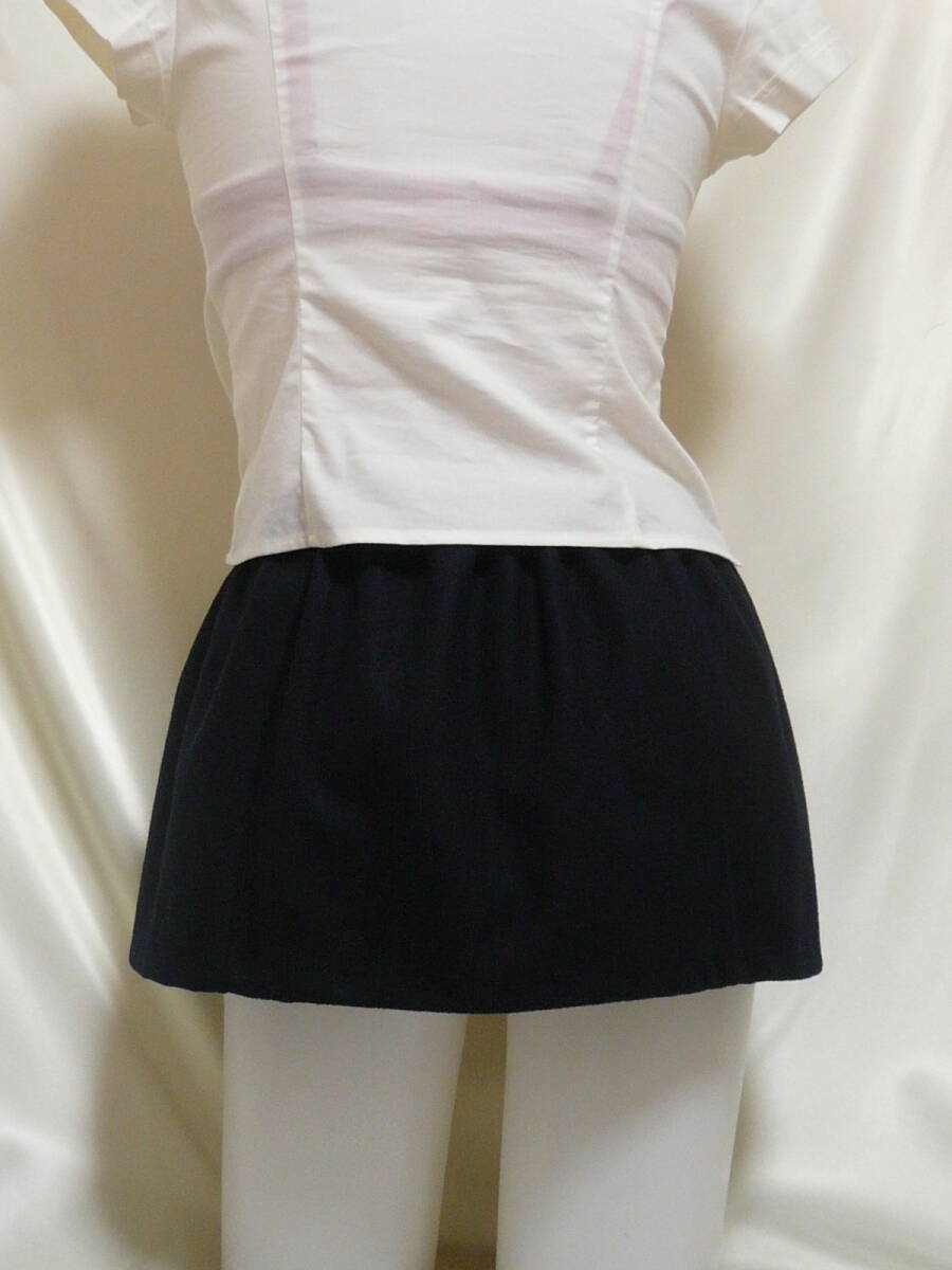 ♪♪濃紺地の超マイクロミニ☆あたたかめ素材^^♪♪_画像2