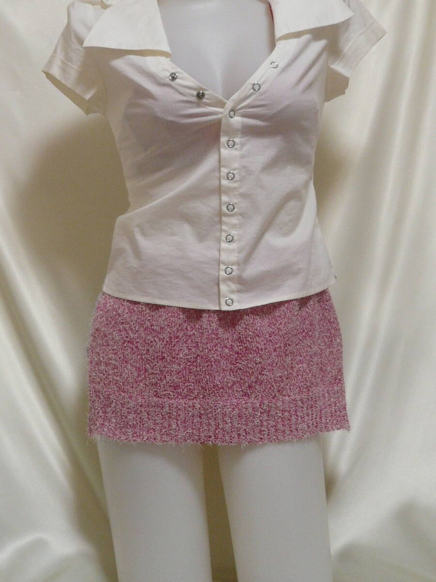 ♪♪赤＆薄紫色系の超マイクロミニ☆おしり開放感^^♪♪_画像2