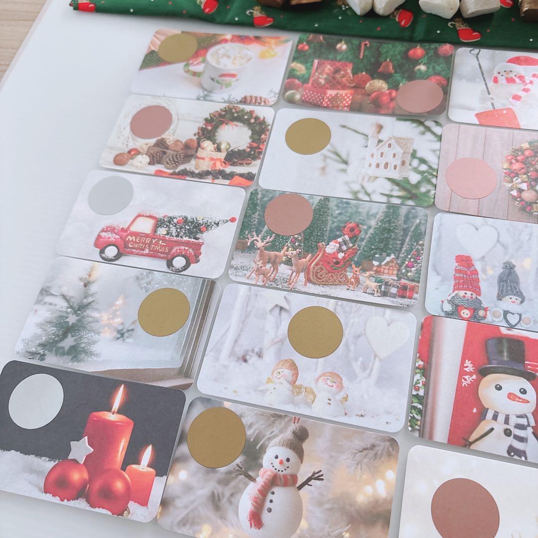 スクラッチカード15枚　スクラッチ貯金　saving バインダー貯金　クリスマス_画像3