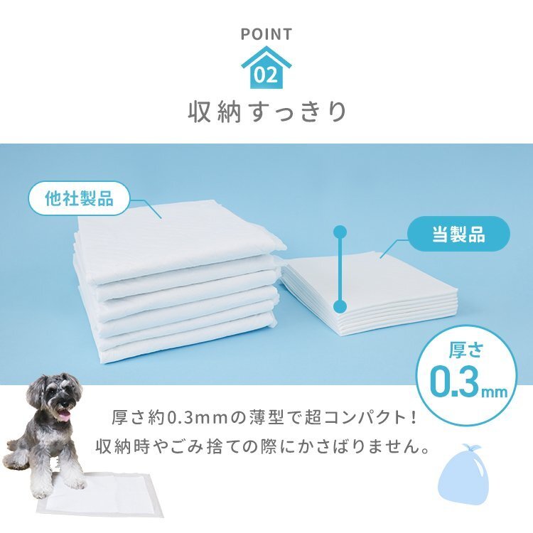 ペットシーツ 800枚 レギュラー 最安値 薄型 ペットシート トイレシート ペット シート 犬 猫 大容量 業務用 ペットトイレ ペット用品 新品_画像7