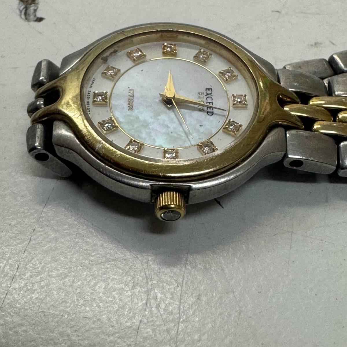 伊6757 CITIZEN　EXCEED　エクシード　5437-H00435Y　電池切れ　現状品_画像2