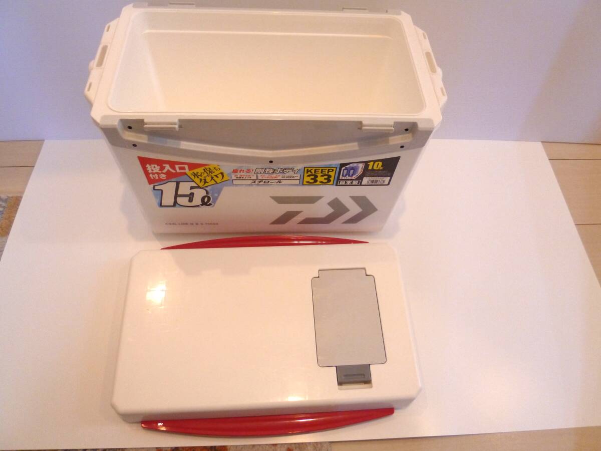  хорошая вещь DAIWA Daiwa COOL LINE прохладный линия α II S1500X 15L обе открытие cooler-box белый 