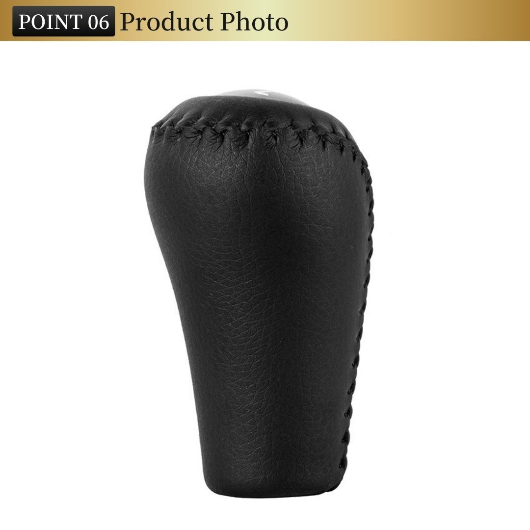 シフトノブ レザー 5速 MT用 トヨタ スズキ 日野 ふそう ダイハツ スバル M12 1.25 車 ギアヘッド ランクル トラック ジムニー 交換 黒_画像8