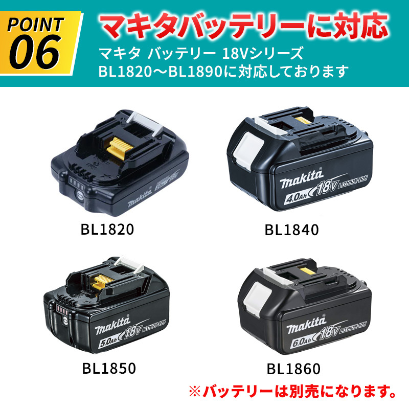 ミニブロワー エアダスター ハンディブロワー マキタ互換 18V バッテリー ブロアー ブロワー コードレス 充電式 小型 おすすめ 電動 工具_画像9