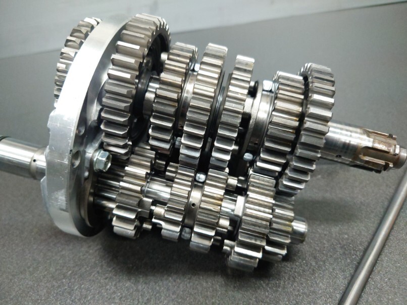 NSR250RK 89年HRC F3レーサー純正流用MC21用乾式ミッションSETギア シフト ドラム フォーク エンジン部品NSR250 MC18 MC21 RS250R MC28_画像7