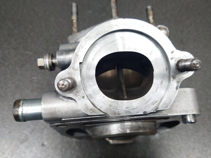 NSR250RK 89年HRC F3レーサー純正 美品 腰上シリンダー ピストンSETフロントバンク エンジン RCバルブ排気デバイスNSR250 MC18 MC21 RS250_画像7