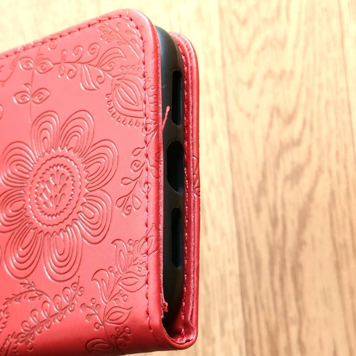 iPhone 11　手帳型ケース　花柄　カード収納可　管理176-24_画像5