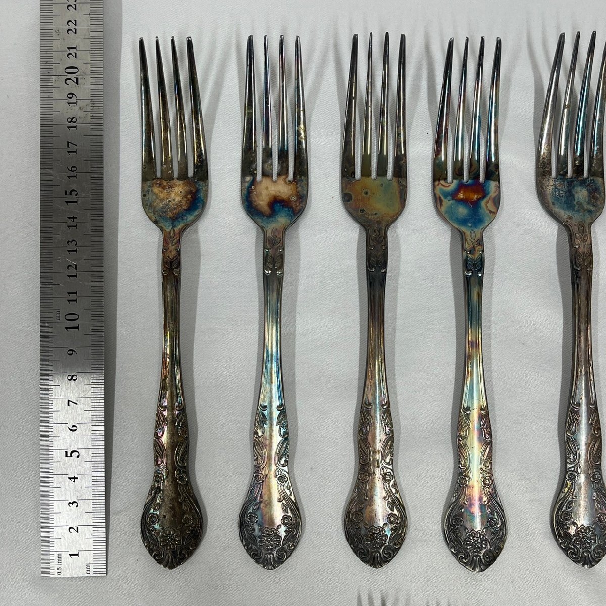 ▽▼【カトラリー おまとめセット】重量 約0.73㎏ スプーン/フォーク等 ステンレススチール/ニッケルシルバー等 アンティーク 洋食器▼▽_画像2