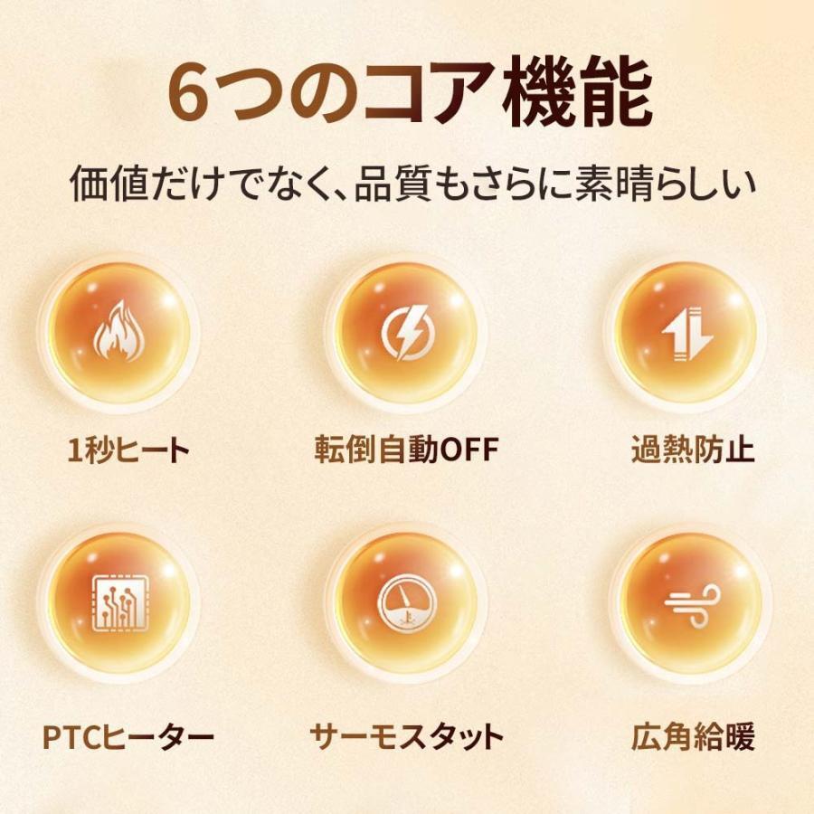 セラミックヒーター ヒーター 壁掛け 1秒速暖 暖冬対策 コンパクト 暖房 大風量 PSE認証 省エネ PTCヒーター 2段階 寝室 脱衣所 強力_画像2