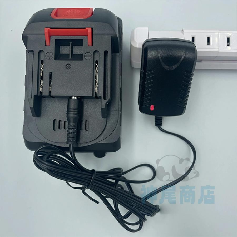 リチウムイオンバッテリー 15000mAh 大容量 バッテリー充電器セット 18vマキタバッテリー互換 インパクトレンチ 電動工具に最適 草刈機_画像7