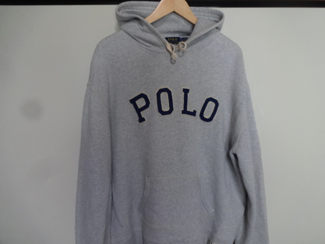 POLO Ralph Lauren スウェット パーカー　グレー　SizeＸＬ　中古_画像1