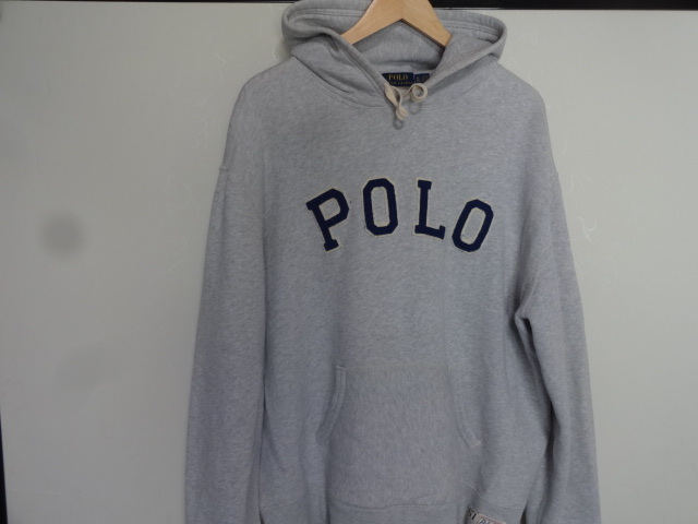 POLO Ralph Lauren スウェット パーカー　グレー　SizeＸＬ　中古_画像5