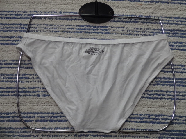 463　Ｌ　フロントメッシュの透ける危険なビキニパンツ　SizeＬ　ホワイト　新品未使用_画像6