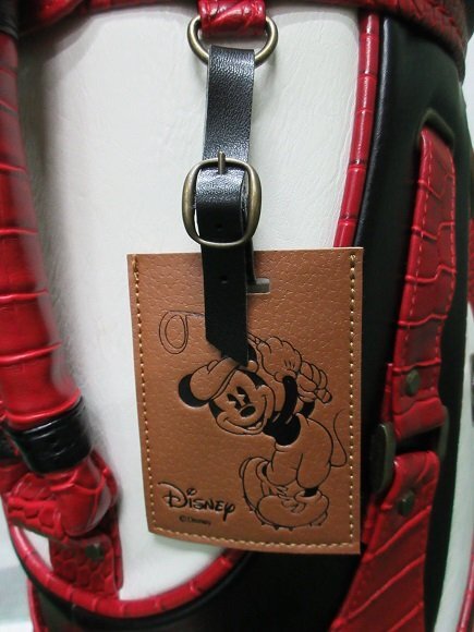 ■ ディズニー DN-0B1008CB 2018年 ミッキーマウスクラシック (ホワイトレッド)キャディバック 中古品 Disney ■_画像9