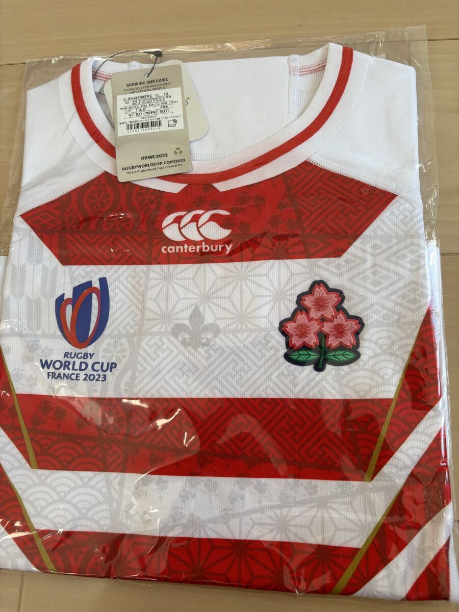 新品未使用　カンタベリー ジャパン　キッズ　レプリカホームジャージ 140cm カンタベリー_画像1