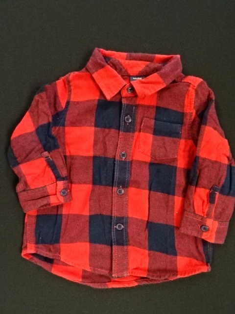 シャツ ネルシャツ GAP ギャップ BabyGap ベビー 男の子 女の子 子供 キッズトップス 可愛い かっこいい 90㎝_画像1