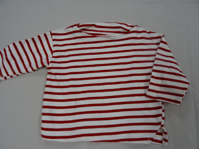 Tシャツ ロンT 長袖 カットソー カジュアル キッズ ボーダー柄 キッズトップス 2歳 3歳 90㎝ 100㎝_画像1