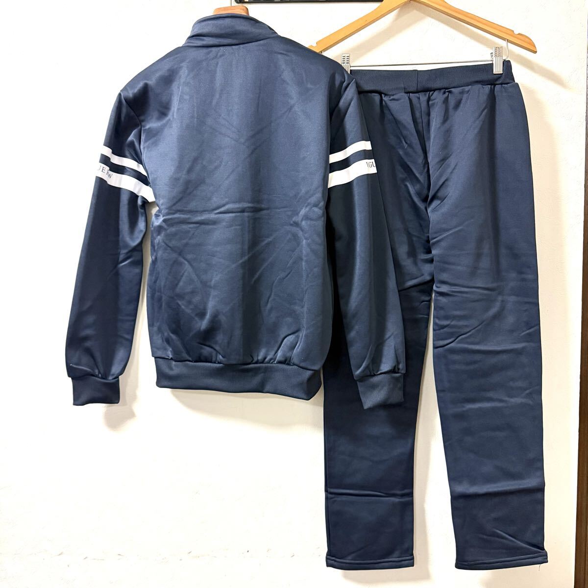 ジャージ上下 メンズ 秋冬 スウェット おしゃれ 長袖 裏起毛 ルームウェア HDA ネイビー L_画像8