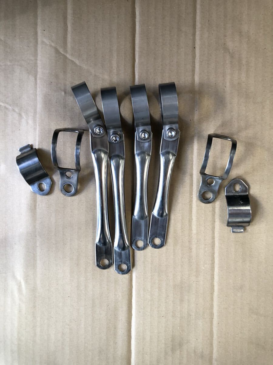 カワサキエストレア 39パイ ヘッドライトステーとウインカーステー w650_画像1