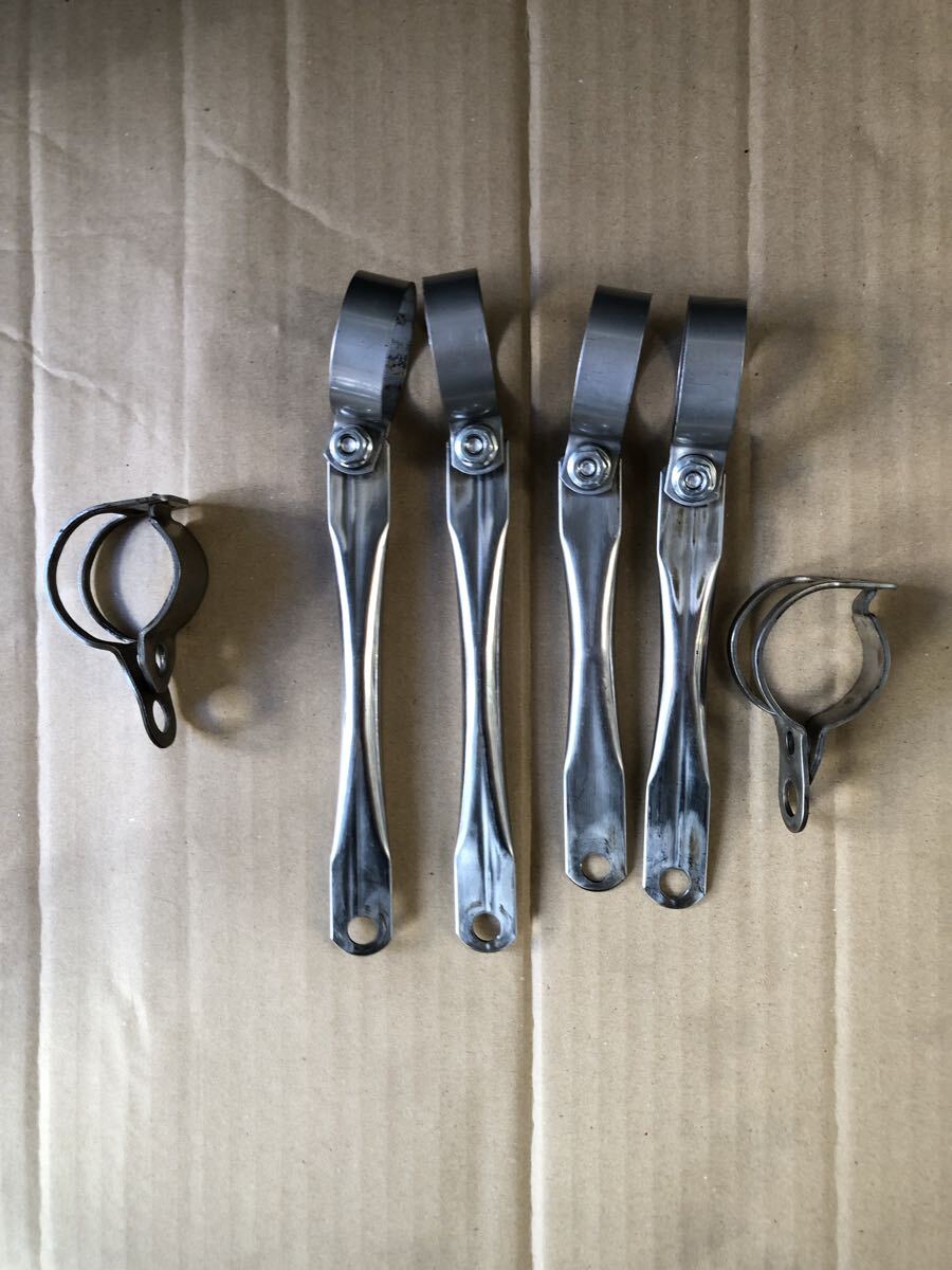 カワサキエストレア 39パイ ヘッドライトステーとウインカーステー w650_画像2