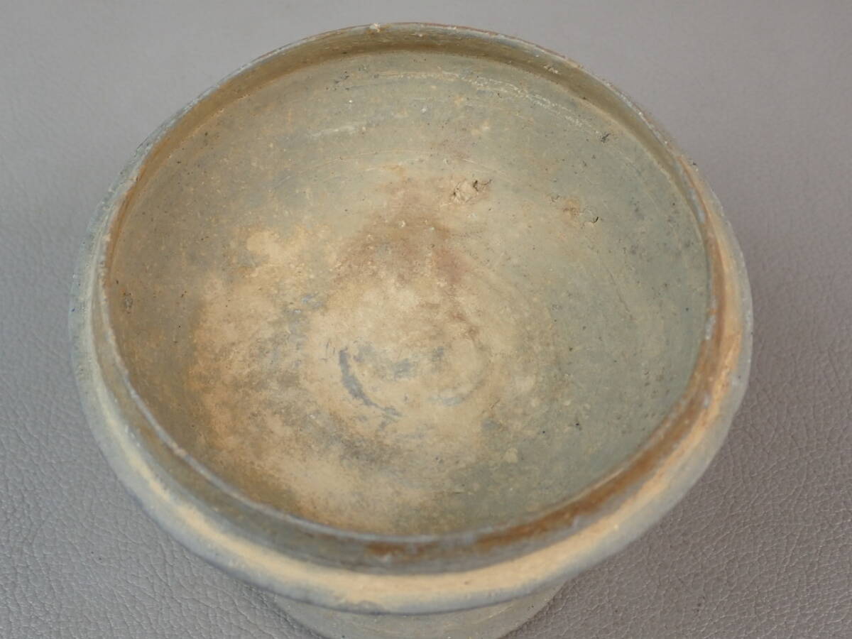 【骨董・茶道具】★新羅？須恵器？★★有蓋高坏 gq072vb 陶質土器 花道 華道 出土品 発掘品 朝鮮美術_画像6