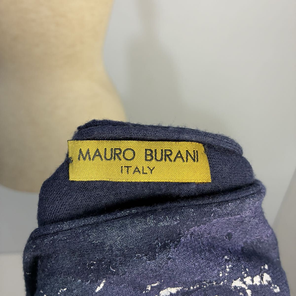 MAURO BURANI イタリア製 極上 総柄カットソー ニットカットソー 花柄 ドルマンスリーブ マウロブラーニ【レターパックプラス郵送可】T_画像9