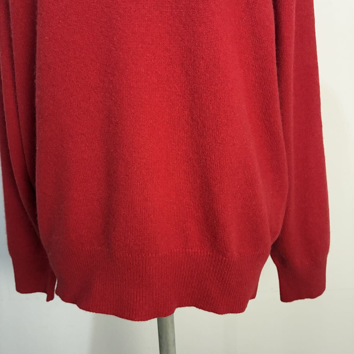 nigelle 極上 カシミヤニット カシミヤセーター ニットセーター プルオーバー クルーネック 長袖 防寒 赤【レターパックプラス郵送可】T_画像3