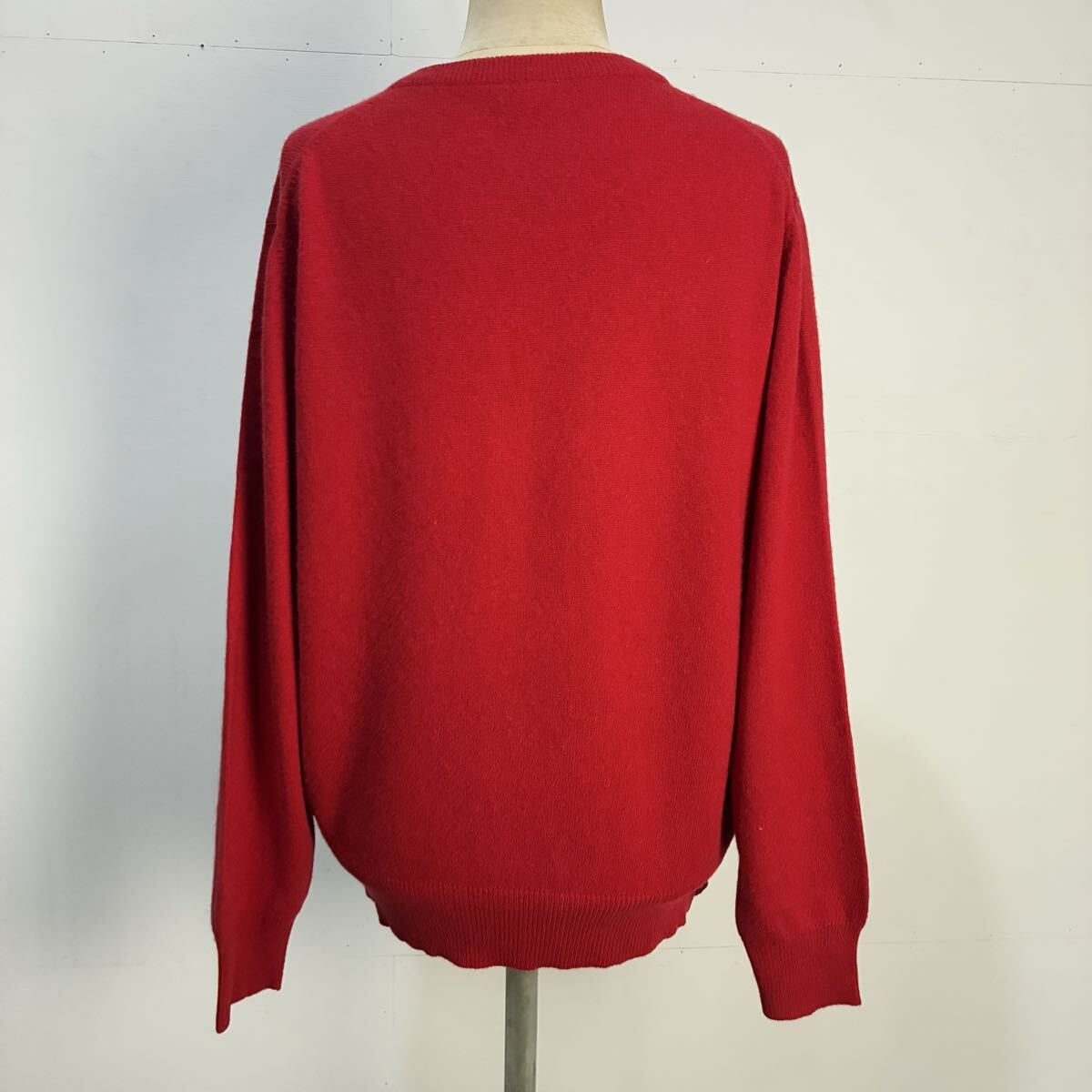 nigelle 極上 カシミヤニット カシミヤセーター ニットセーター プルオーバー クルーネック 長袖 防寒 赤【レターパックプラス郵送可】T_画像5