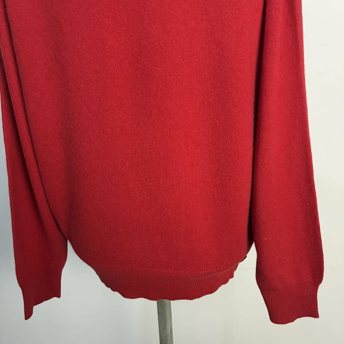 nigelle 極上 カシミヤニット カシミヤセーター ニットセーター プルオーバー クルーネック 長袖 防寒 赤【レターパックプラス郵送可】T_画像7