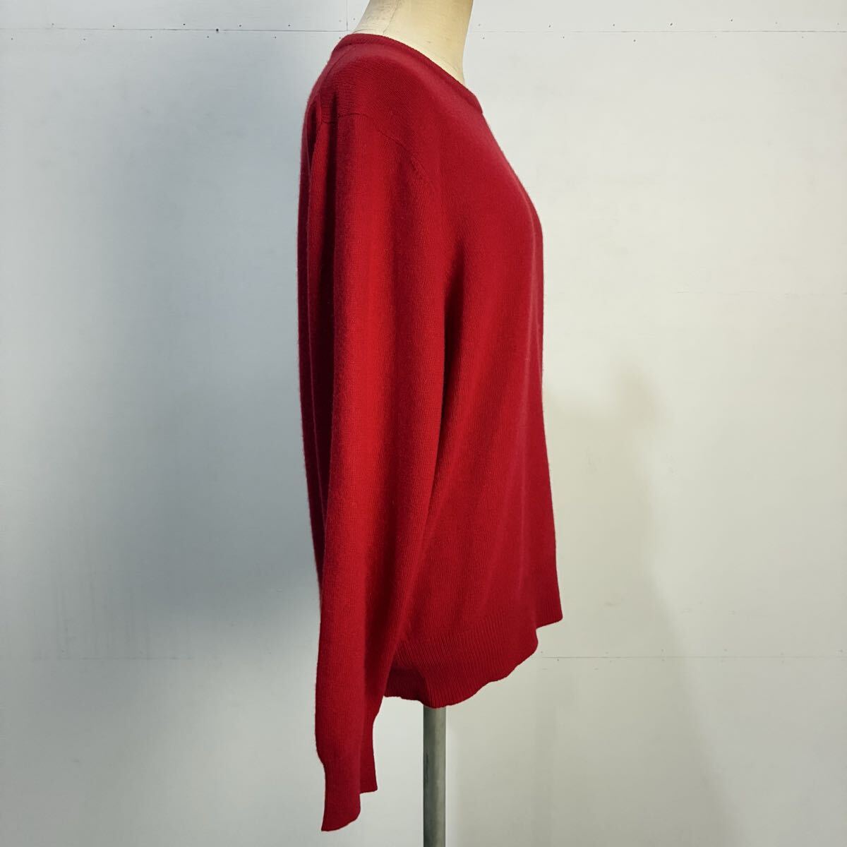 nigelle 極上 カシミヤニット カシミヤセーター ニットセーター プルオーバー クルーネック 長袖 防寒 赤【レターパックプラス郵送可】T_画像8