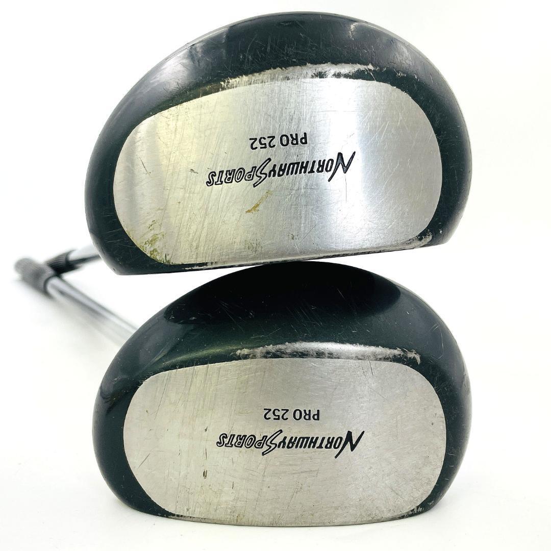 2本セット NORTHWAY SPORTS Kawasaki PRO 252 ノースウェイ スポーツ カワサキ 右打ち 北海道幕別町 IPGA認定品 ボール付き_画像2