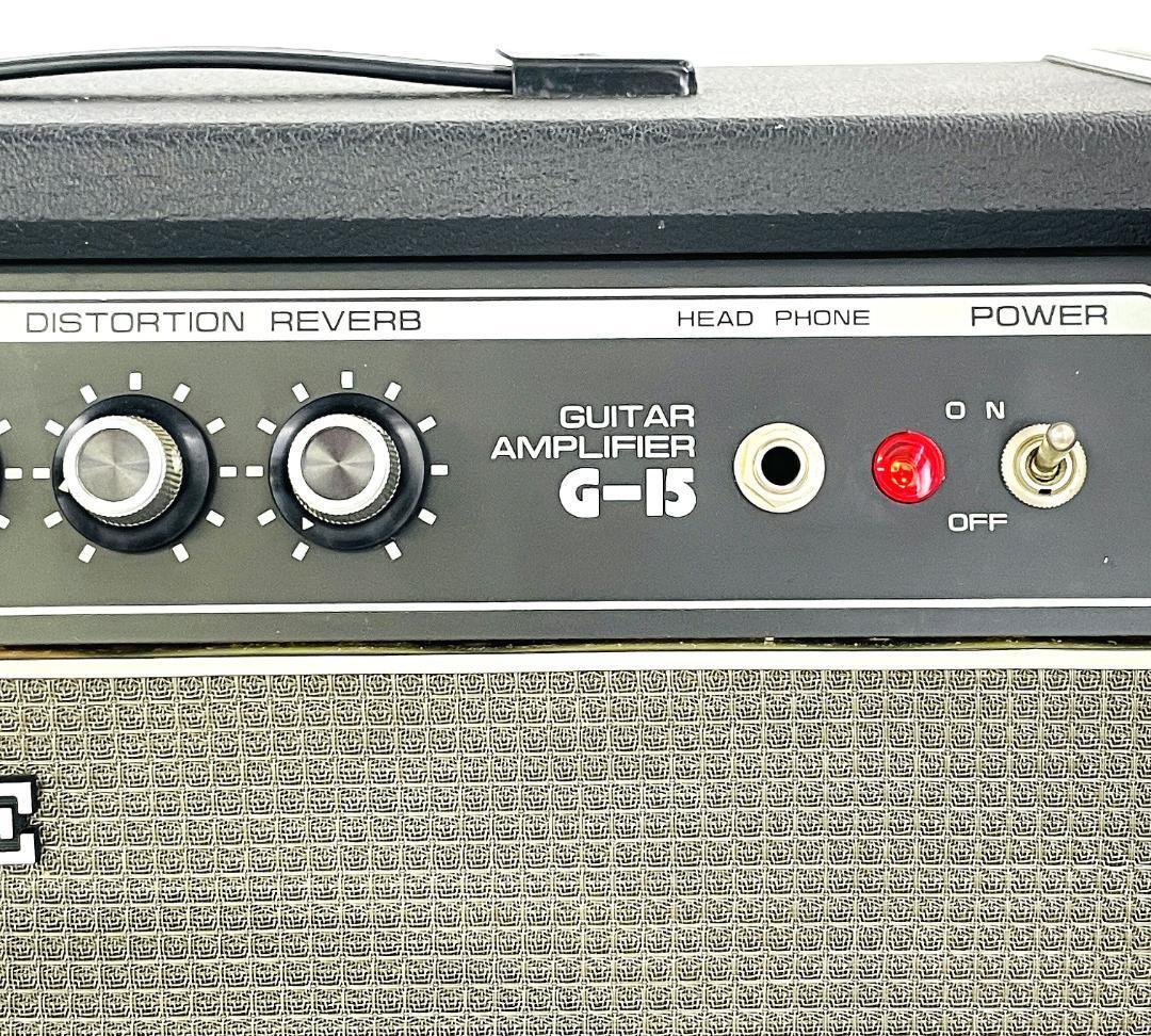 ACE TONE G-15 ビンテージ オールド ギターアンプ スプリングリバーブ シールド付き 【音出し出力動作確認済み】_画像3