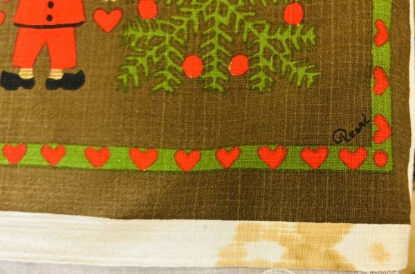  Северная Европа Рождество * хлопок Brown земля Tom te..... скатерть 