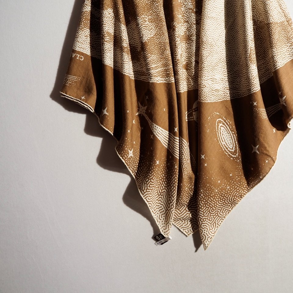 R0040P ▼HERMES エルメス▼ 23AW カレジェアン カシミヤシルクショール140 クレール・ドゥ・リュンヌ ブラウン スカーフ rb mks_画像3