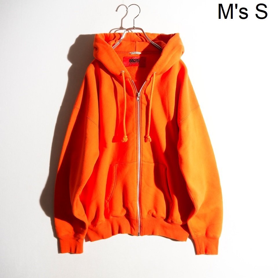 R3839P ▼AURALEE オーラリー × 5525gallery▼ ジップアップパーカー オレンジ 5/XL A20AP01SP 裏起毛スウェット フーディ 秋冬 rb mks_画像1