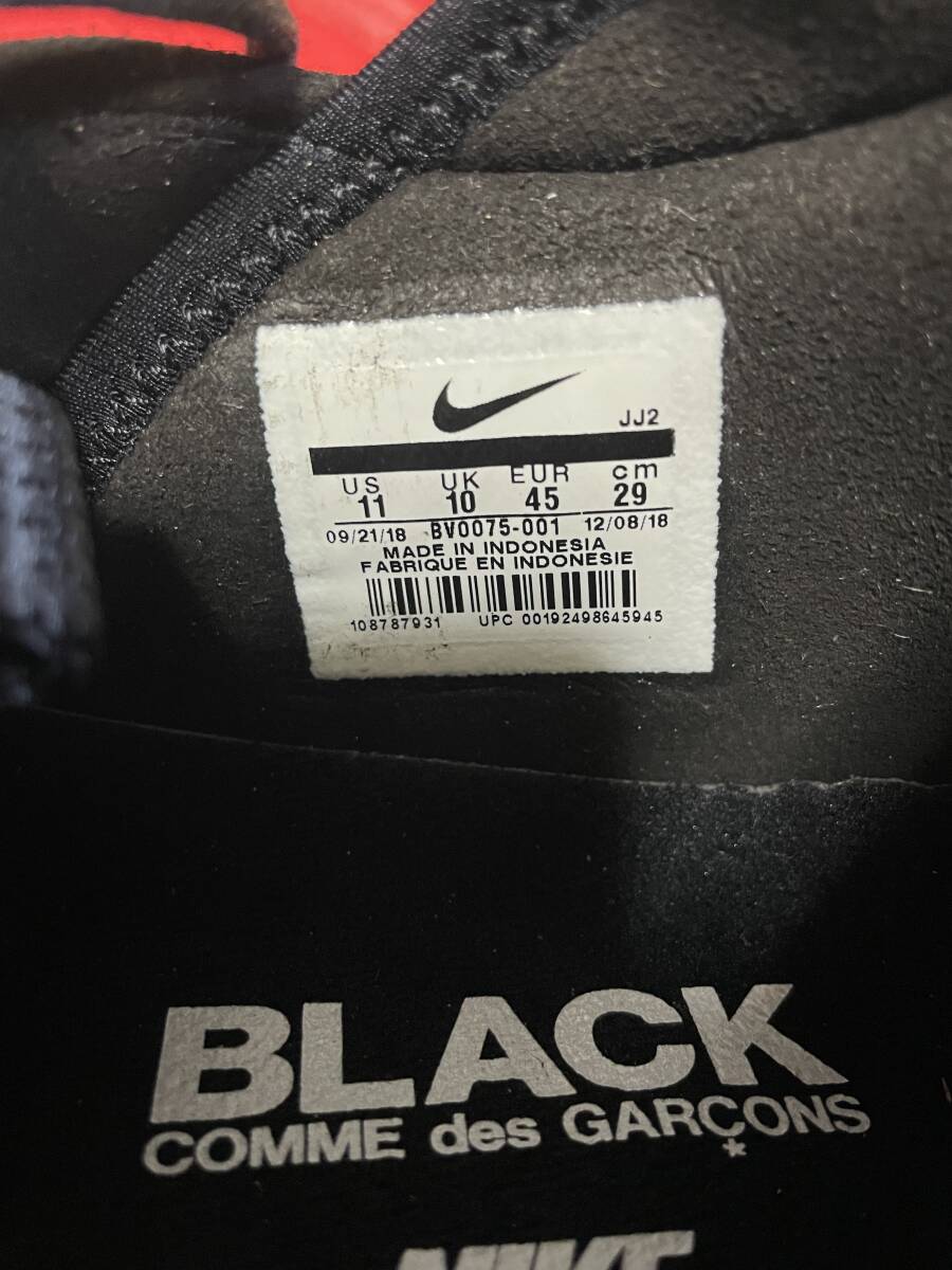 BLACK COMME des GARCONS × NIKE AIR FOOTSCAPE ブラック ギャルソン ナイキ エアフットスケープ fragment jordan max travis scott 95_画像5