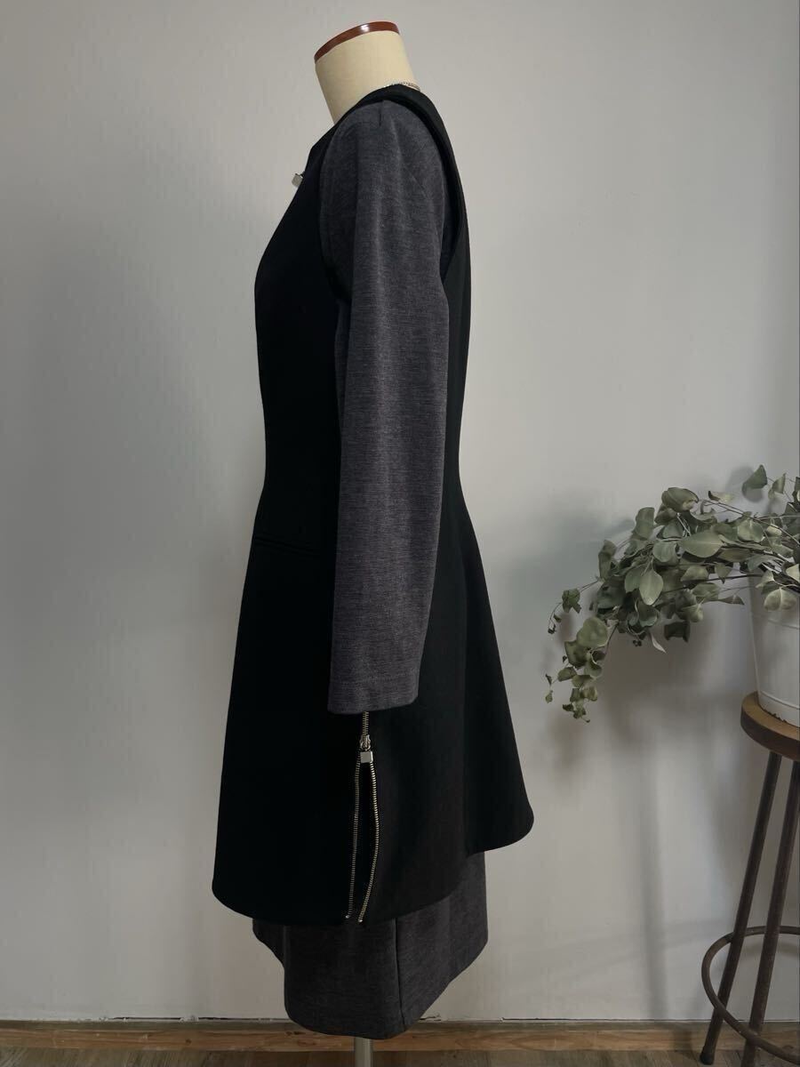 80s 90s クロードモンタナ コート ワンピース ビンテージ アーカイブ フランス イタリア 黒 ブラック_画像3