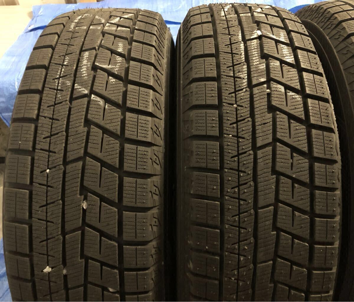 バリ溝 24年製 185/70R14 ヨコハマ アイスガード iG60 スタッドレス 14x5.5J+38 アクア フィールダー ヤリス ノート フリード フィット_画像3