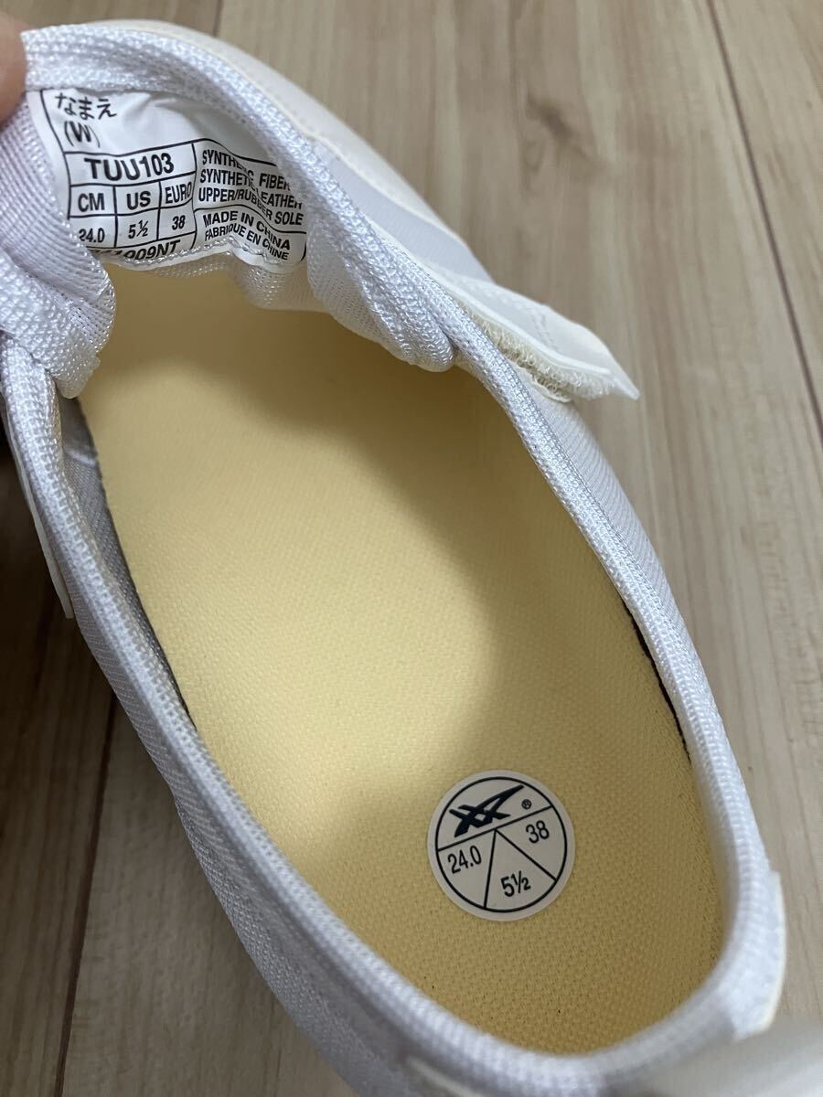 新品!タグ付き!アシックス 上履き 24cm 白☆スクールシューズ asics ホワイト 靴 キッズシューズ_画像4