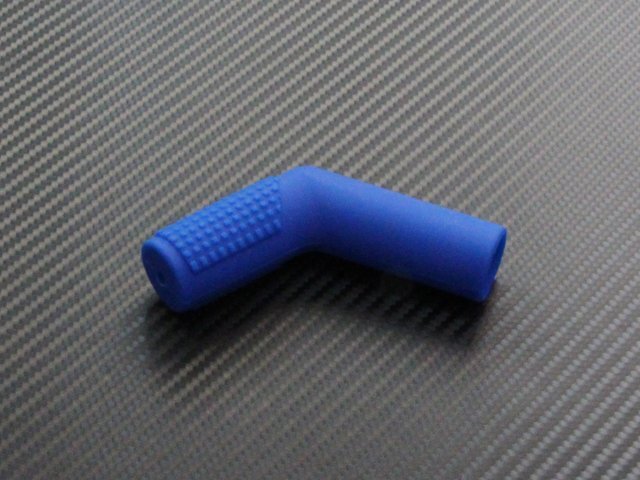 シフトペダルカバー チェンジペダルカバー ブルー 汎用 シフトガード カスタム 傷防止_画像1