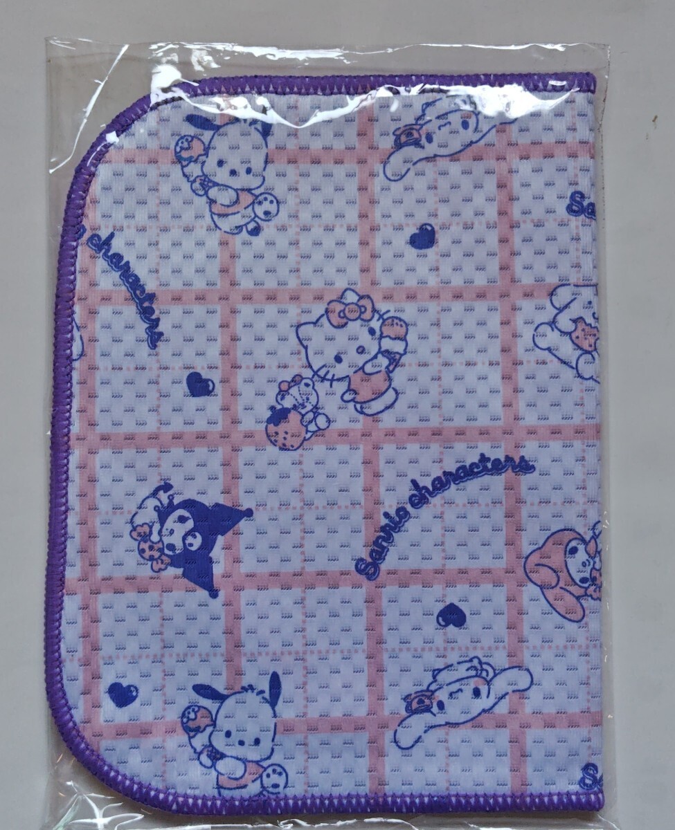 サンリオキャラクターズ/キティ/ポチャッコ/シナモロール/ポムポムプリン/マイメロディ/クロミ☆水切りマット☆洋服の青山/非売品☆未開封_画像1