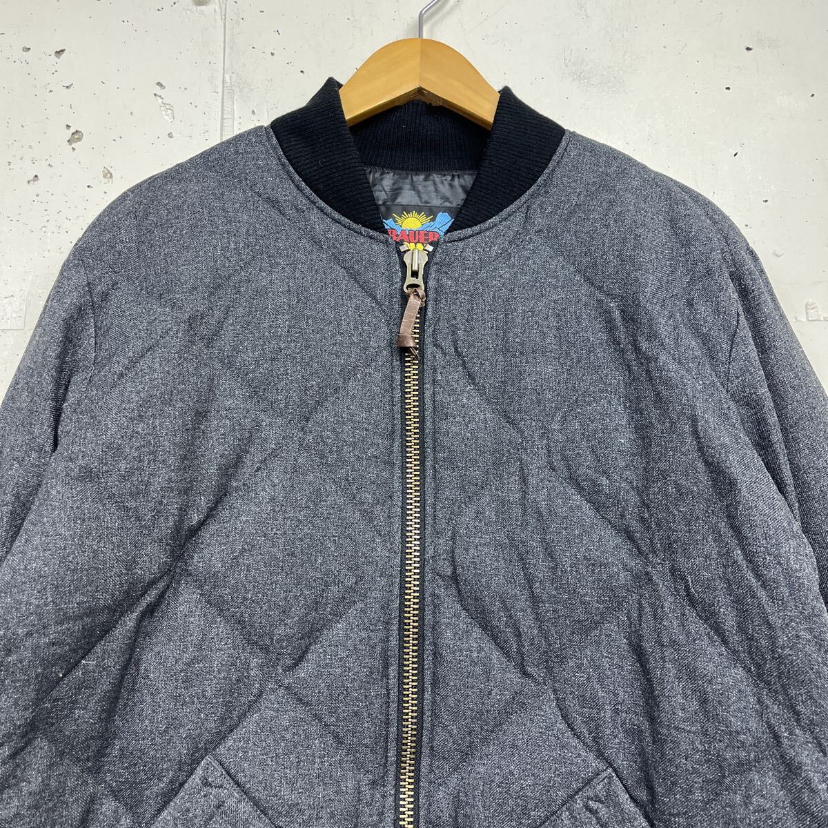 Eddie Bauer エディーバウアー ウール スカイライナー ジャケット ブルゾン メンズ サイズL グレー _画像4