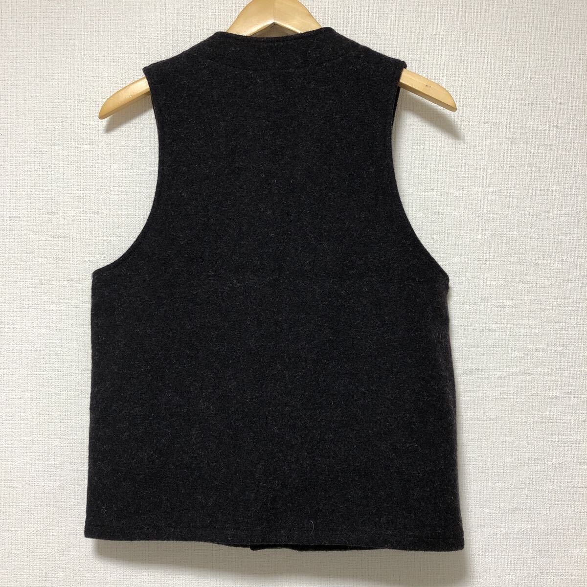 (k) FILSON フィルソン マッキーノ ウールベスト メンズ 38 黒 ブラック USA製_画像2