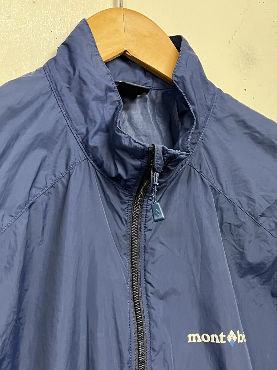 mont-bell モンベル ナイロンベスト ウインドブラストベスト メンズM 紺_画像2