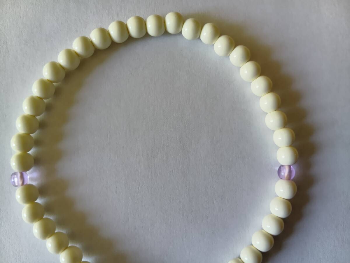 お数珠　房は青紫　数珠　じゅず　法事_画像4