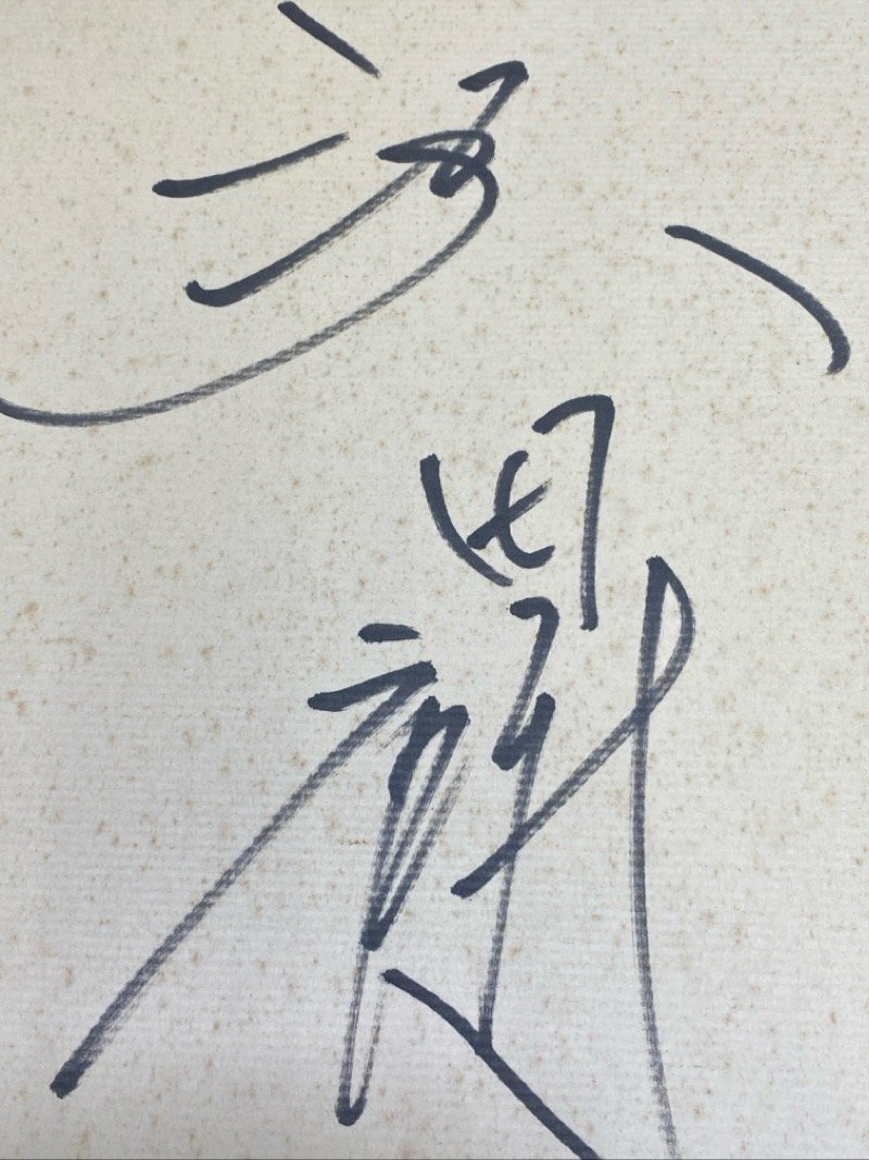 沢田研二 1990 年直筆サイン色紙② ☆ちょこオク☆60_画像2