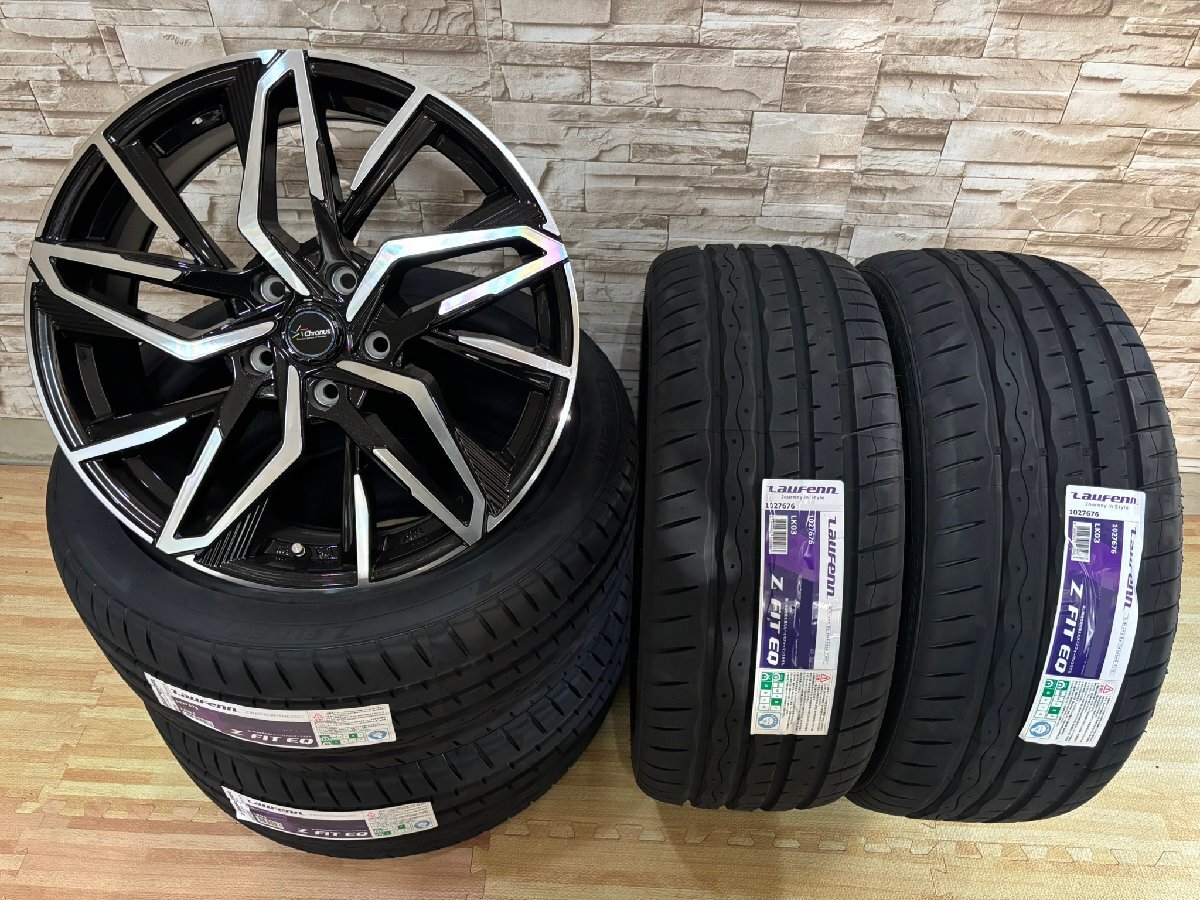 即納 展示品 クロノス CH-112 5H114.3 7J+48 2025年製 225/45R18 HANKOOK Laufenn Z FIT EQ LK03 オデッセイ ヴェゼル エスティマ ジューク_画像1