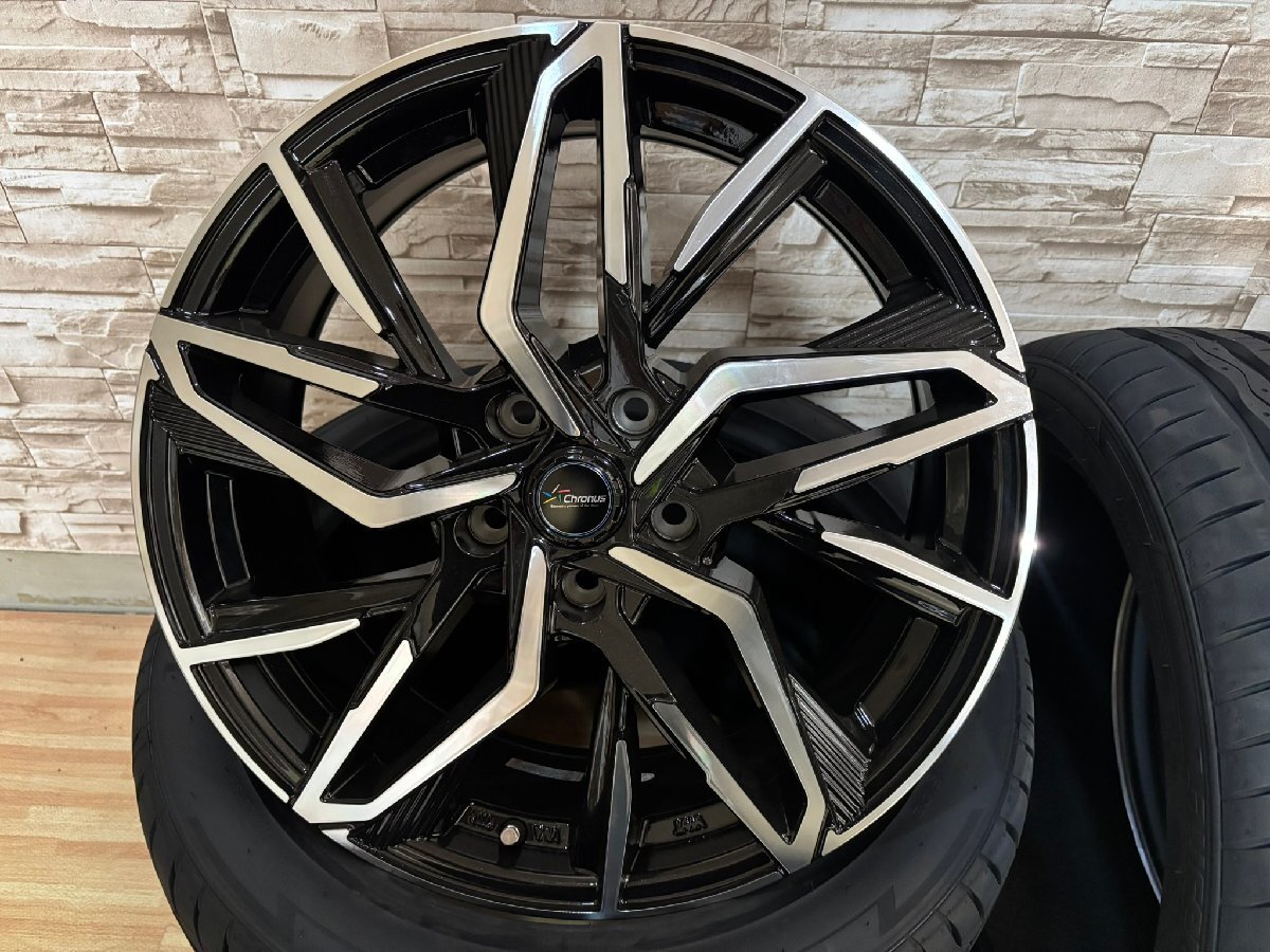 即納 展示品 クロノス CH-112 5H114.3 7J+48 2025年製 225/45R18 HANKOOK Laufenn Z FIT EQ LK03 オデッセイ ヴェゼル エスティマ ジューク_画像2