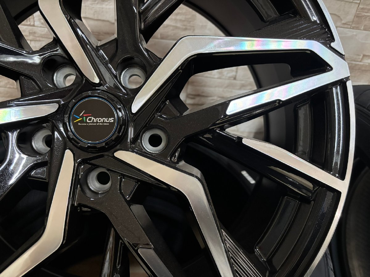即納 展示品 クロノス CH-112 5H114.3 7J+48 2025年製 225/45R18 HANKOOK Laufenn Z FIT EQ LK03 オデッセイ ヴェゼル エスティマ ジューク_画像4
