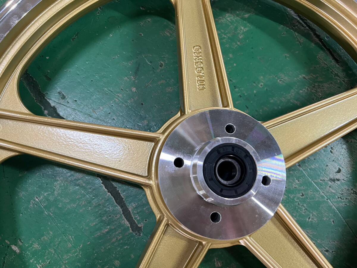 CB400F キャストホイール 5金/前後セットCB400FOUR CB350F CB250T CB400Nダブル対応 当時仕様 セブンスターキャスト BEET メルバ ハヤシ_画像4